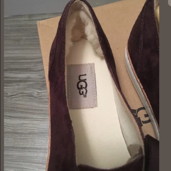 Ugg Carilyn Lace-Up Suede Sneaker Brown (Size 6.5 - Picture 5 of 8